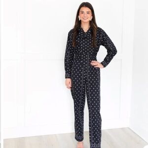 Hunter Bell NYC Southerland Jumpsuit Welsh Border Navy